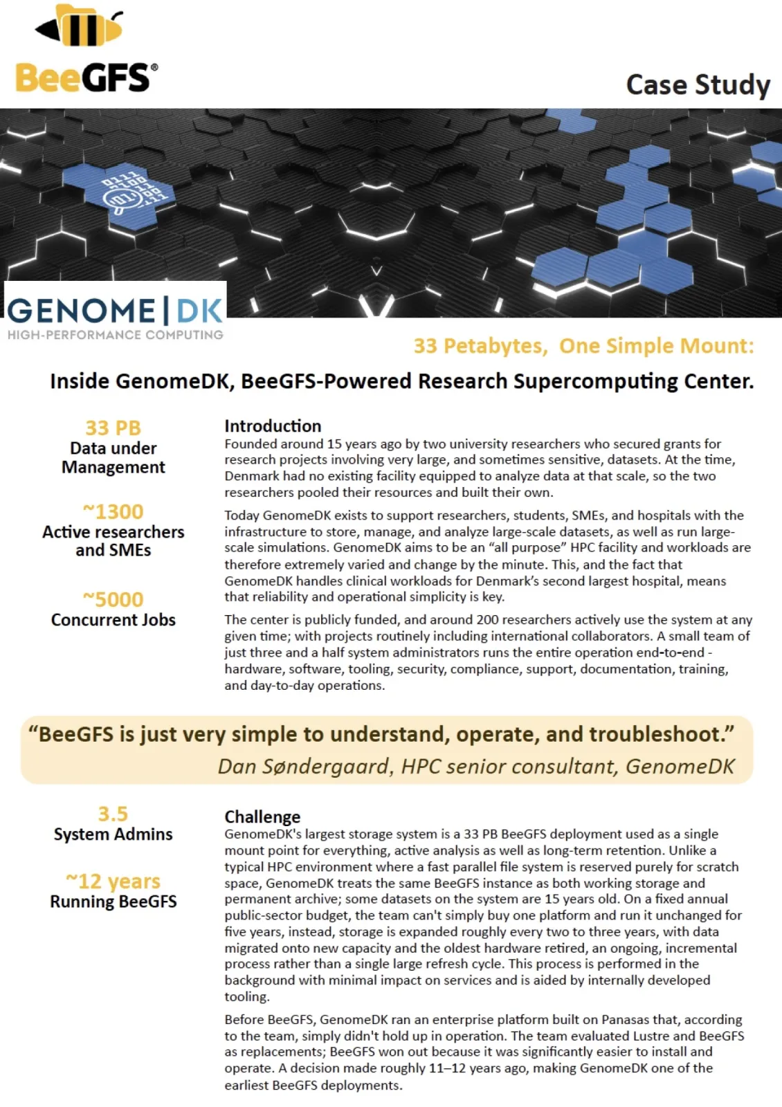 Genome DK Case study